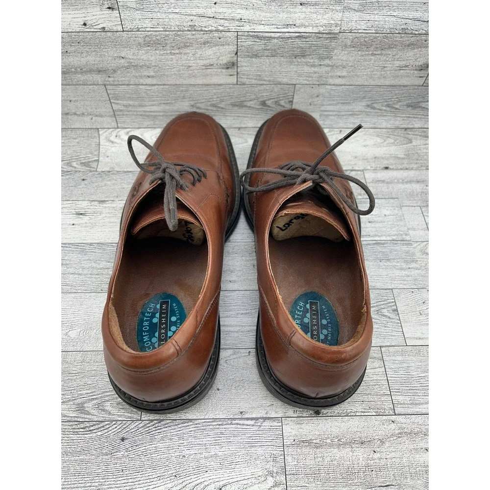 Florsheim Comfortech Men Brown Leather Split Toe Oxford Dress Shoes Sz 11M